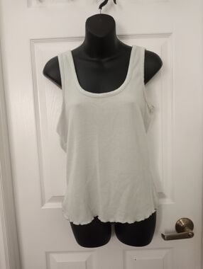 LAURA ASHLEY ribbed Tank Top